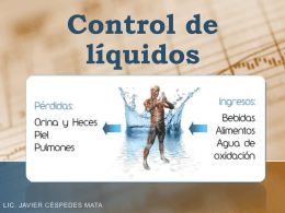 Control de líquidos