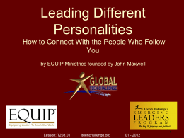 Leading Different Personalities