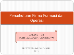 Persekutuan Firma - M I - Official Site of AULIA GUNTUR