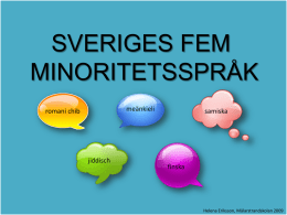 Sveriges fem minoritetsspråk_HE