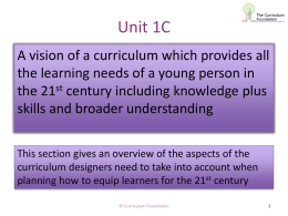 Unit 1C - National Union of Teachers