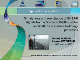 Simulations and exploitation of GNSS-R signals from a 60