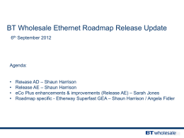Ethernet roadmap realease 6th September 2012