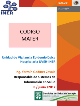 alerta codigo mater - Servicios de Salud de Yucatán