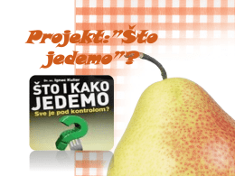 Projekt-Sto_jedemo - Osnovna škola Velika Pisanica
