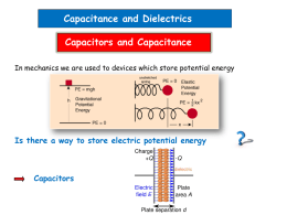 Capacitors and capacitance