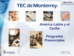 Posgrados por institución - Tecnológico de Monterrey en América