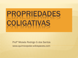 PROPRIEDADES COLIGATIVAS - quimicopolar