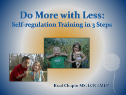Do More with Less: Self-Regulation Training in 3 Steps