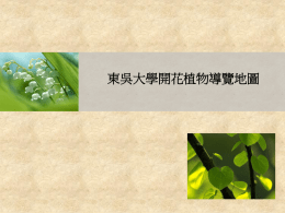 東吳大學開花植物導覽地圖