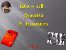 Augustan and Restoration