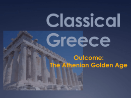 The Athenian Golden Age - socialstudiesSOLreview