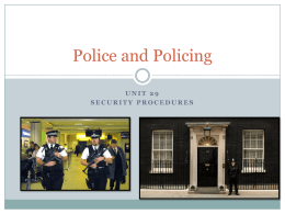 Police and Policing