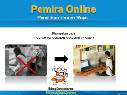 Pemira Online_materi 2014 - Universitas Negeri Semarang