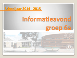 Lesrooster groep 6a