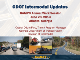 GDOT Intermodal – Crystal Odum Ford