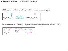 Reactions of Aldehydes and Ketones – Nucleophilic Addition