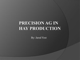 Precision AG in Hay Production