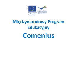 Prezentacja multimedialna o programie Comenius