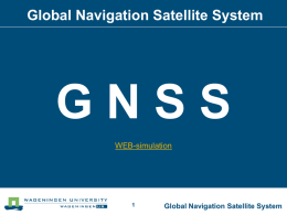 Introduction Global Navigation Satellite System