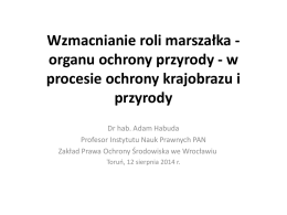 dr hab. Adam Habuda prof. Instytutu Nauk Prawnych Polskiej
