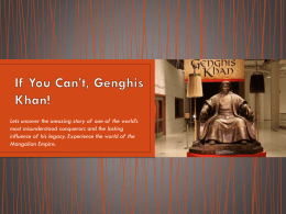 If You Can`t, Genghis Khan!