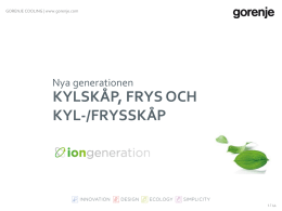 Keep it fresh - Gorenje Group Nordic