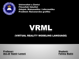 VRML - Univerzitet u Zenici