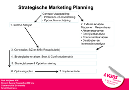 Strategische Marketing Planning 1. Interne Analyse