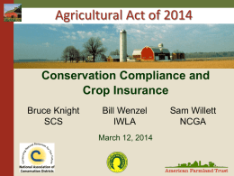 Planning for Agriculture