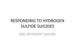 responding to hydrogen sulfide suicides