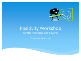 Positivity for Productivity