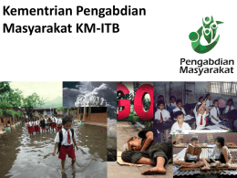 1 Pengabdian Masyarakat - LPJ Akhir Tahun Kabinet KM ITB 2012