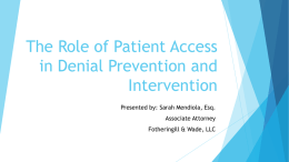 The Role of Patient Access in Denial Prevention and