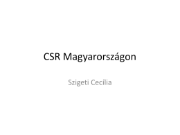 CSR Magyarországon