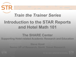 TTT - Intro to STAR Reports