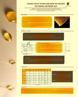 Poster melaria final - Repositório Científico do IPCB