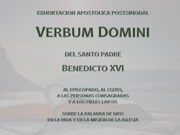 Verbum Domini 3.1