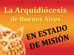 arquidiocesis en estado de mision 2014