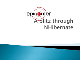 A blitz through nhibernate slides