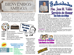 January 25 2015 Bulletin - Iglesia Bautista Puerta La Hermosa