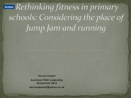 Rethinking fitness in primary schools: Considering