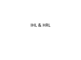 IHL & HRL