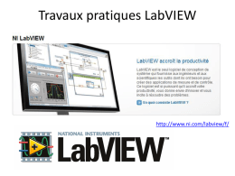 Travaux pratiques LabVIEW - Site Sti@ac