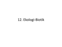 12. Ekologi