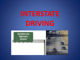 Interstate Driving 1 PowerPoint