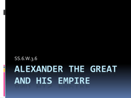 Alexander the great and his empire