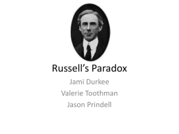 Russell`s Paradox