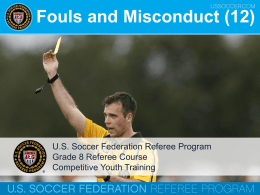 Fouls and Misconduct