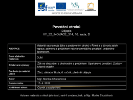 Prezentace aplikace PowerPoint - Základní škola TG Masaryka Drásov